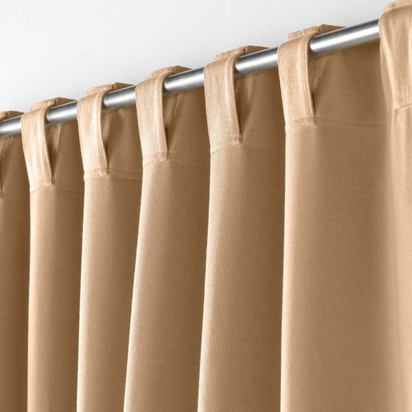 Užuolaida šviesiai rudos spalvos 140x240 cm Mistraline – douceur d'intérieur-image-2