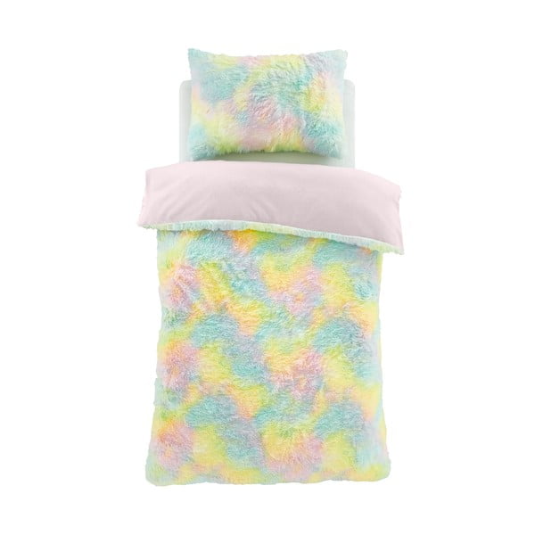 Iš mikropliušo dvigulė/itin ilga vaikiška patalynė 230x220 cm Rainbow Cuddly – Catherine Lansfield