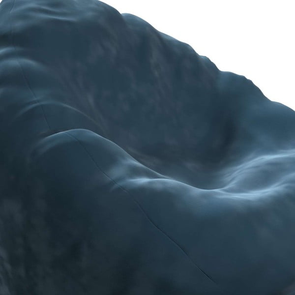 Mėlynas sėdimasis krepšys Posh Velvet - Yellow Tipi-image-1