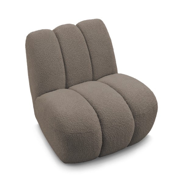 Taupe spalvos iš boucle krėslas Janissaire – Bobochic Paris-image-4