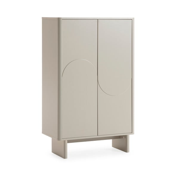 Kreminės spalvos spintelė 80x130x40 cm Solei – MOME-image-4