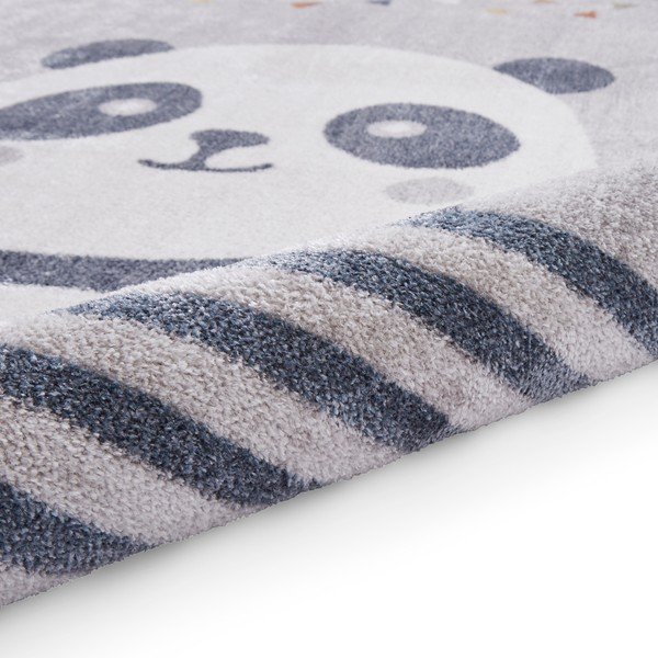 Vaikiškas kilimas šviesiai pilkos spalvos 80x150 cm Vida Kids Panda – Think Rugs-image-4