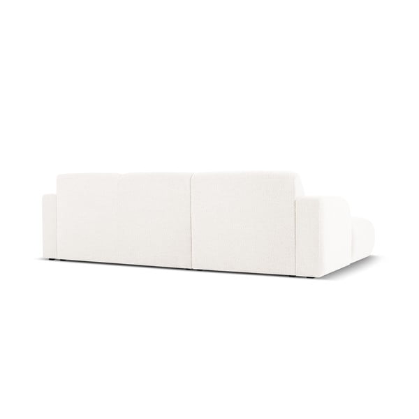 Kampinė sofa baltos spalvos iš boucle (su kairiuoju kampu) Molino – Micadoni Home-image-2
