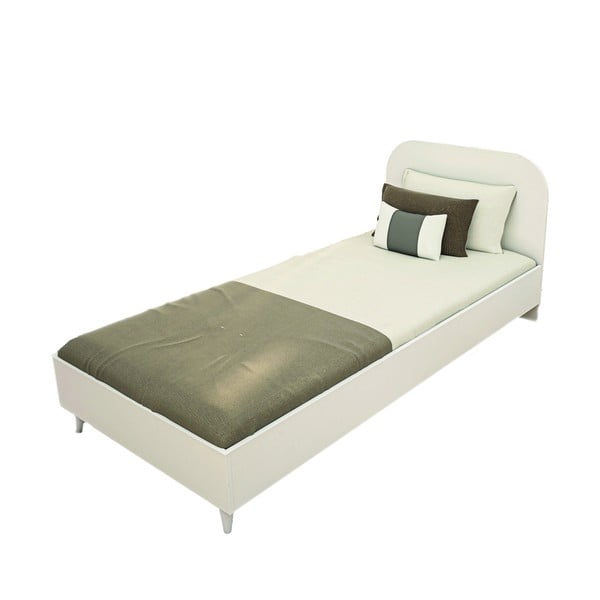 Viengulė lova baltos spalvos 90x190 cm Lavinia – Kalune Design