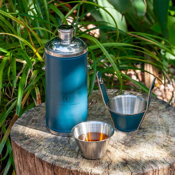 Iš nerūdijančio plieno lėkščių ir stiklinių rinkinys tamsiai mėlynos spalvos 3 vnt. 220 ml Spirit of Adventure – Rex London-image-4