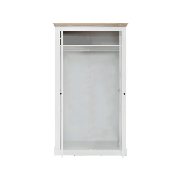 Drabužių spinta baltos spalvos 100x180 cm Binza – Støraa-image-2
