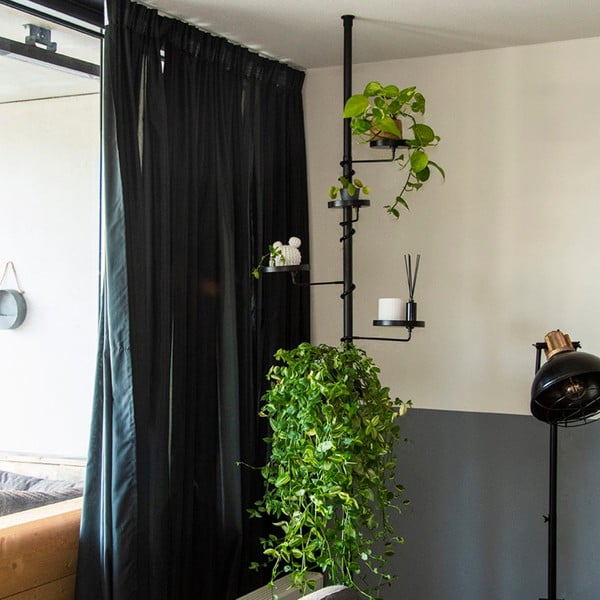 Juoda teleskopinė gėlių lentyna Esschert Design, ilgis 210 - 301 cm-image-1