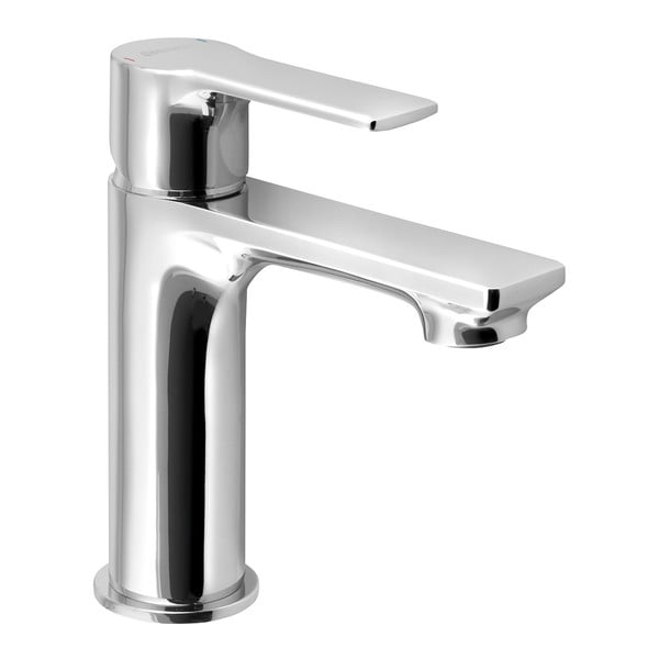 Kriauklei čiaupas blizgios sidabrinės spalvos stovimas Pax – Sapho