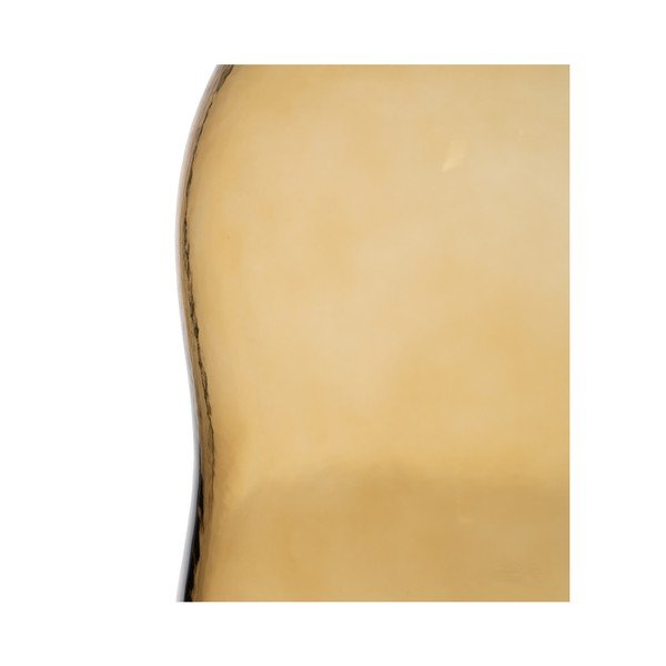 Iš stiklo  vaza ochros spalvos (aukštis 35 cm) Amber – Ixia-image-2