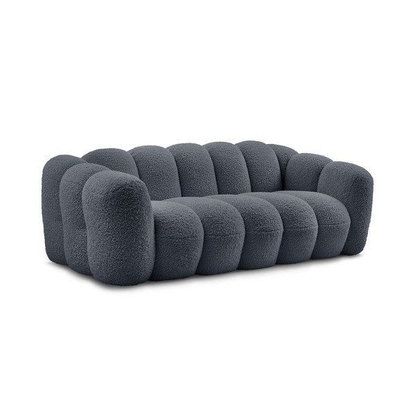 Tamsiai pilkos spalvos iš boucle sofa 232 cm Hippolyte – Bobochic Paris-image-3