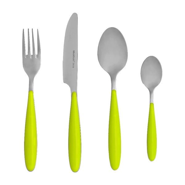 Brandani Imbiero žalios spalvos 4 dalių nerūdijančio plieno stalo įrankių rinkinys