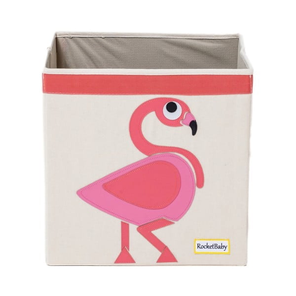 Medžiaginė vaikiška saugojimo dėžė Mingo the Flamingo - Rocket Baby