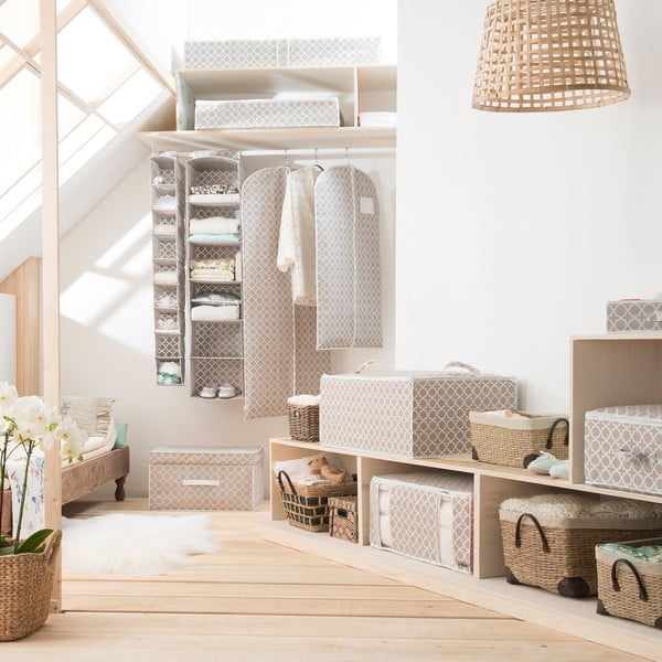 Smėlio spalvos pakabinamas dėklas su 9 skyriais Compactor, plotis 15 cm-image-4