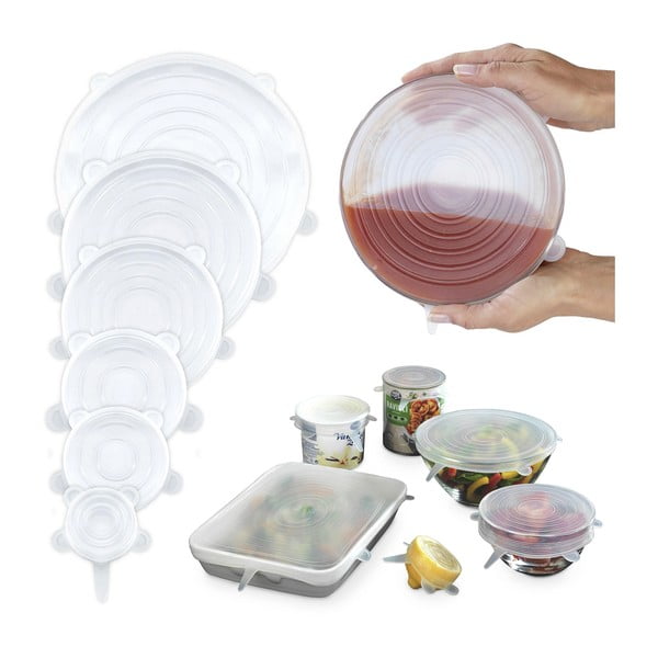 Iš silikono universalūs maisto dangteliai rinkinyje – Maximex-image-4