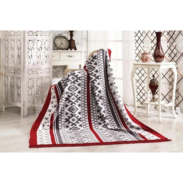 Pilka antklodė ir pledas 127x155 cm – Mila Home