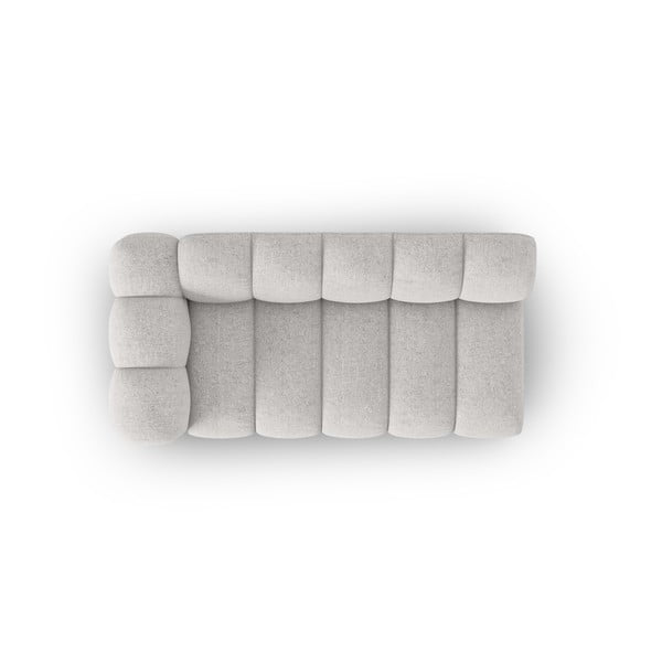Modulinė sofa šviesiai pilkos spalvos (su kairiuoju kampu) Lupine – Micadoni Home-image-3