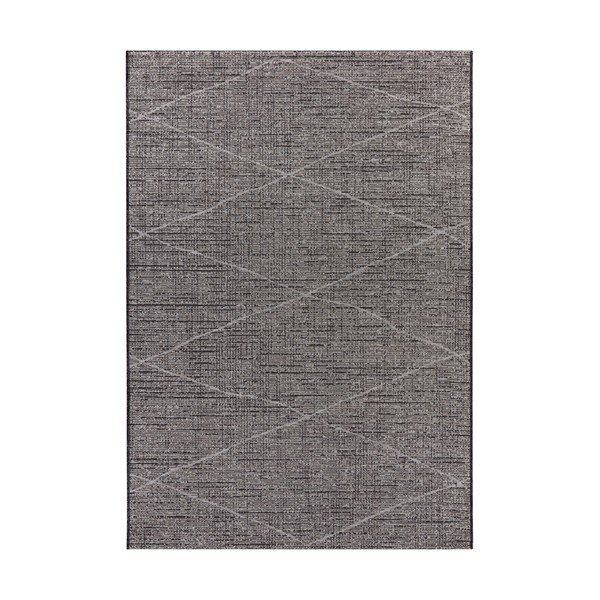 Antracito pilkos spalvos kilimas, tinkamas naudoti lauke Elle Decoration Curious Blois,115 x 170 cm
