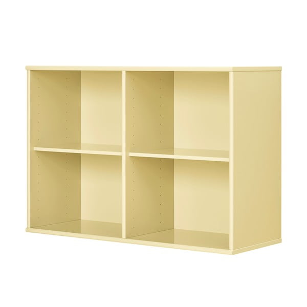 Pakabinama knygų spinta  šviesiai geltonos spalvos 89x61 cm Mistral – Hammel Furniture-image-1
