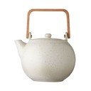 Kreminės matinės spalvos keraminis arbatinukas Bitz Basics, 1,2 l