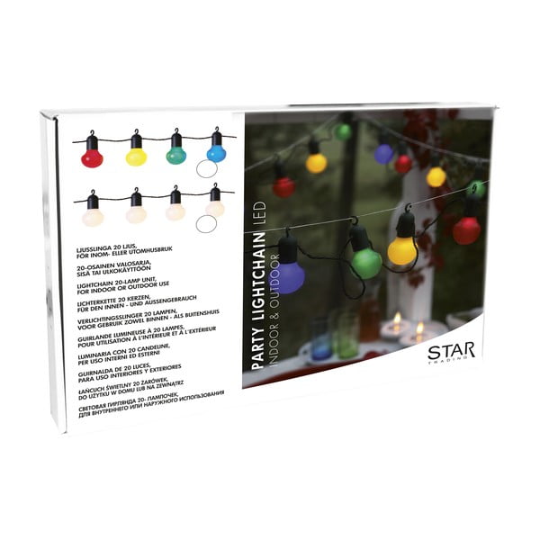 Spalvinga LED lempučių lauko girlianda Star Trading Party, ilgis 5,7 m-image-2