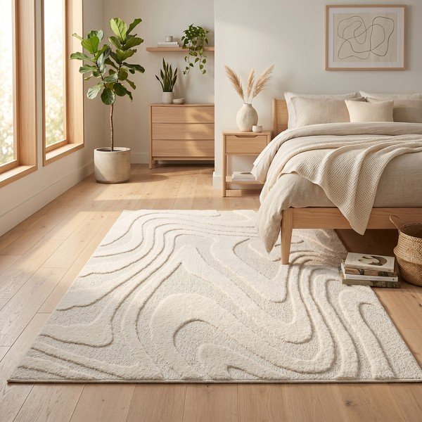 Kreminės spalvos kilimas 120x170 cm Dune – ESTE-image-3