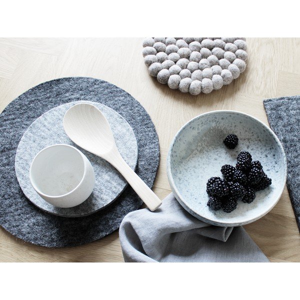 Antracito spalvos veltinio padėkliukas Wooldot Felt Coaster, ⌀ 30 cm-image-2