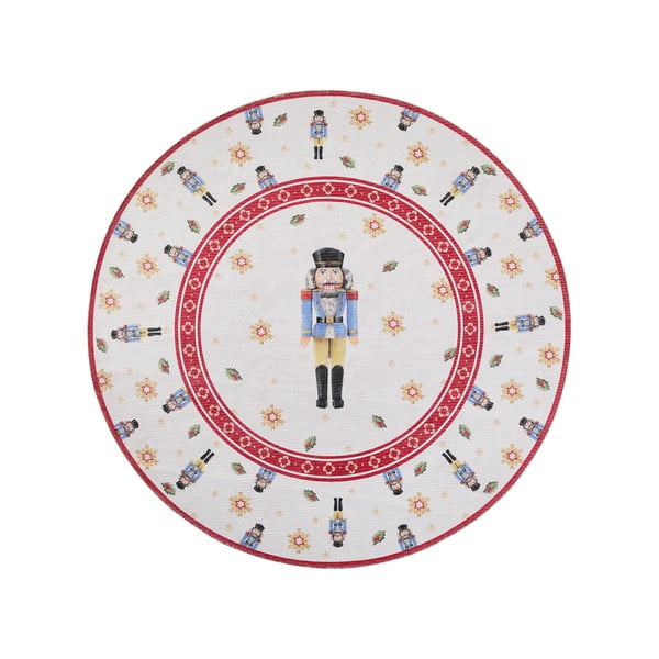 Raudonos spalvos apvalios formos kilimas su Kalėdų motyvu ø 160 cm Toy's Delight Nutcracker – Villeroy&Boch