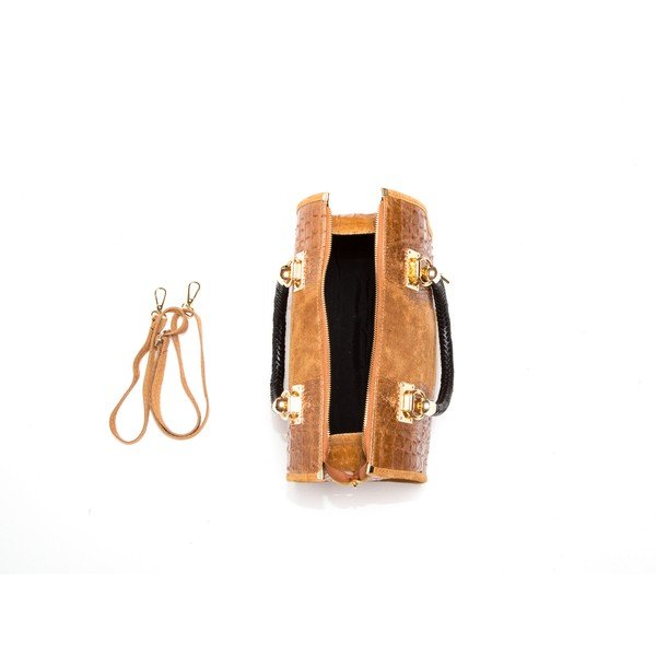 Odinė rankinė Isabella Rhea 822 Cognac-image-1