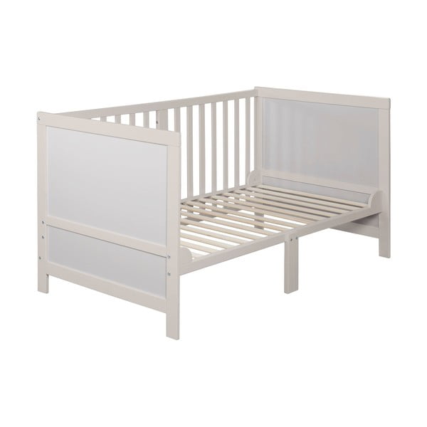 Pilkos spalvos vaikiška lovelė reguliuojamas aukštis 70x140 cm Easy Sleep – Roba-image-4