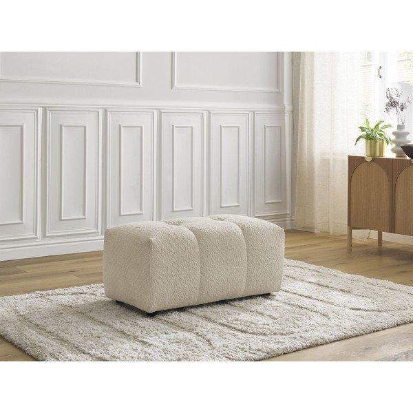 Smėlio spalvos taburetė iš boucle Roxelane – Bobochic Paris-image-1