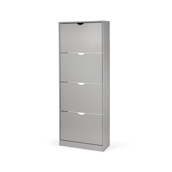 Pilkos spalvos atlenkiama spintelė batams 60x157x24 cm Stelo – Bonami Essentials