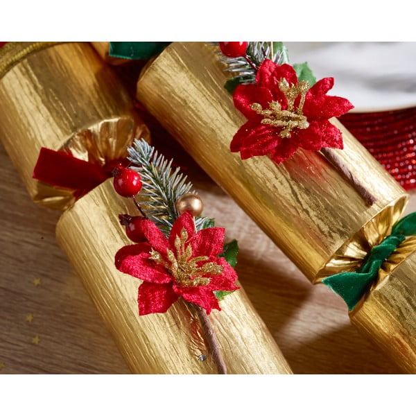 Kalėdiniai krekeriai 6 vnt. Poinsettia – Robin Reed-image-2