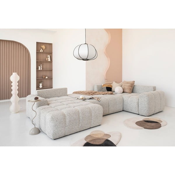 Smėlio spalvos sulankstoma/su sandėliavimo vieta modulinė kampinė sofa (su dešiniuoju kampu) Lulu – Miuform-image-1