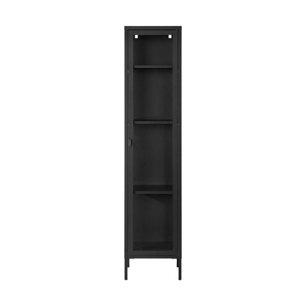 Iš metalo vitrina juodos spalvos 40x180 cm Brisbane – House Nordic