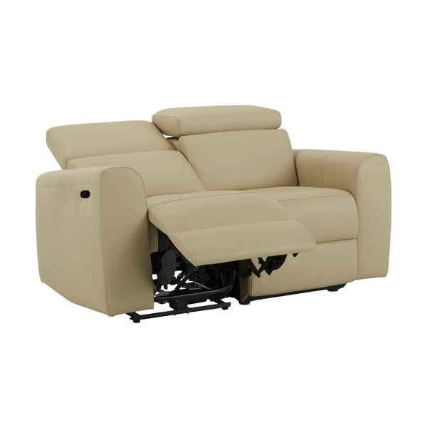 Iš dirbtinės odos sofa baltos spalvos 158 cm Capena – Støraa-image-1