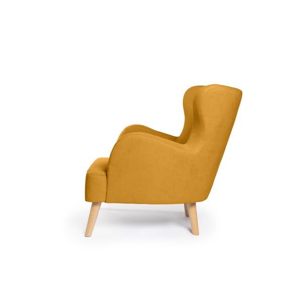 Krėslas garstyčių spalvos su atlošu Noemye – Bonami Selection-image-3