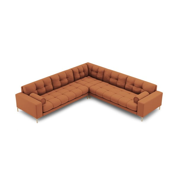 Kampinė sofa raudonos plytų spalvos (kintama) Bali – Cosmopolitan Design-image-3
