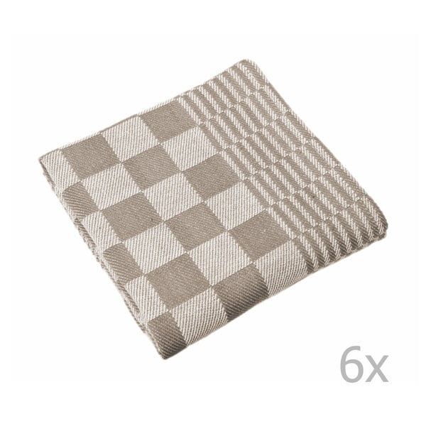 Iš medvilnės virtuvės rankšluosčiai 6 vnt. 65x65 cm Mineur – Tiseco Home Studio-image-1