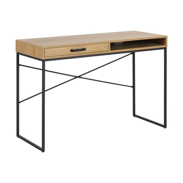 Rašomasis stalas iš laukinio ąžuolo Actona, 110 x 45 cm-image-4