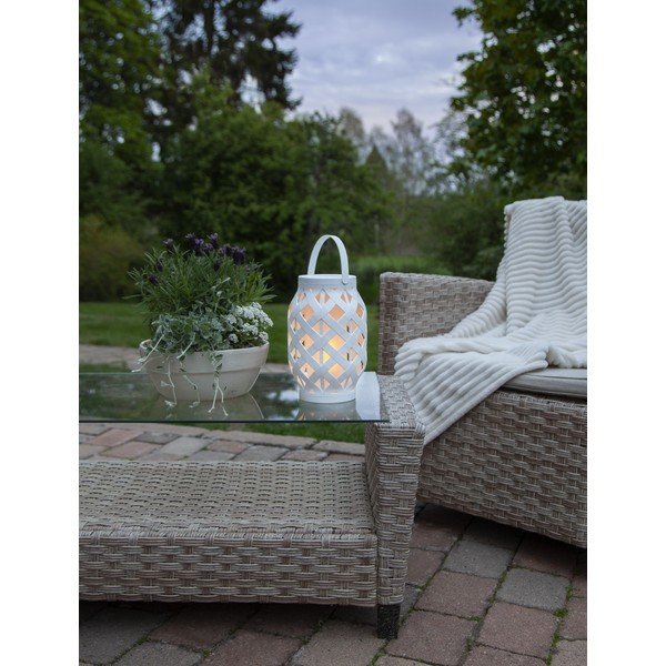 Baltas šviečiantis žibintas Star Trading, aukštis 23 cm-image-3