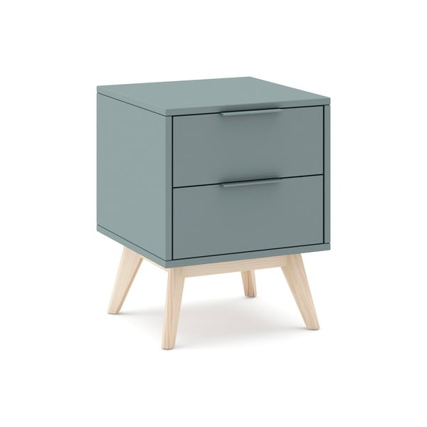 Pilkai žalios spalvos naktinis staliukas Pisco – Marckeric-image-4