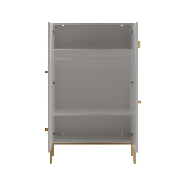 Šviesiai pilka vaikiška spinta 100x170 cm Cube - Pinio-image-4