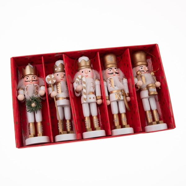 Iš medienos eglutės papuošimai 4 vnt. 12,5 cm – Dakls