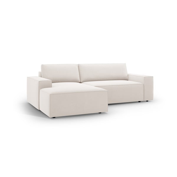 Sulankstoma kampinė sofa smėlio spalvos (su kairiuoju kampu) Jodie – Micadoni Home-image-2