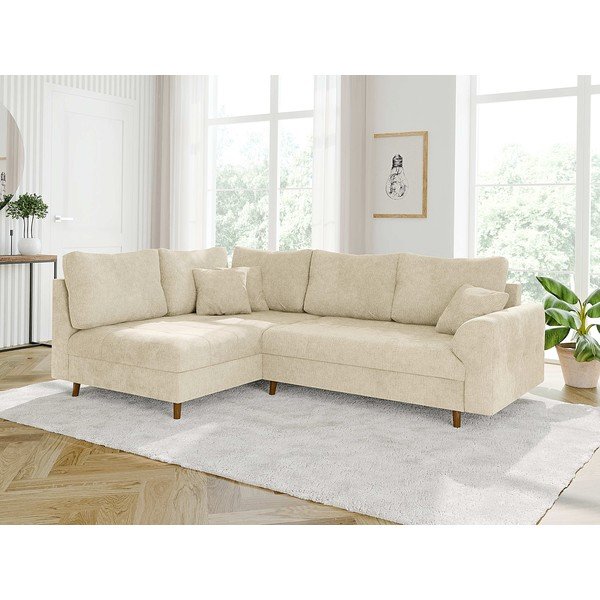 Smėlio spalvos kampinė sofa (su kairiuoju kampu) Ariella – Ropez-image-3