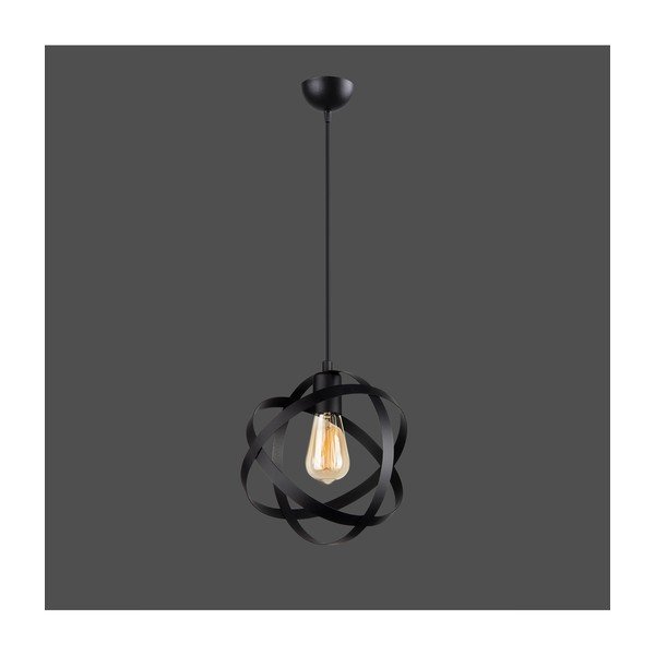 Juodo metalo pakabinamas šviestuvas Lama - Squid Lighting-image-1