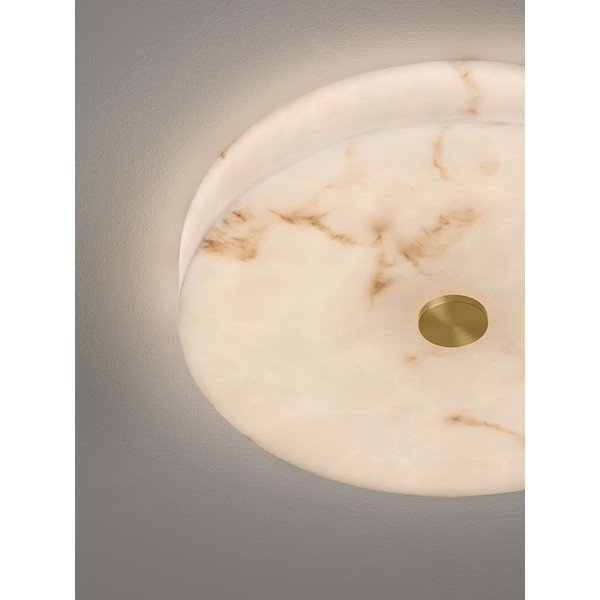 Kreminės spalvos/žalvario spalvos lubinis šviestuvas LED su akmens dekoru su pritemdymo funkcija Serita – Nova Luce-image-2