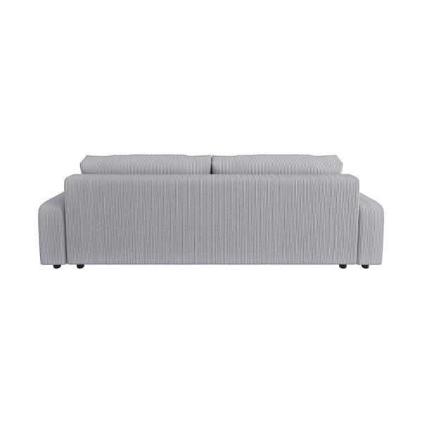 Šviesiai pilkos spalvos iš kordinio velveto sulankstoma/su sandėliavimo vieta sofa 234 cm Sara – Ropez-image-2