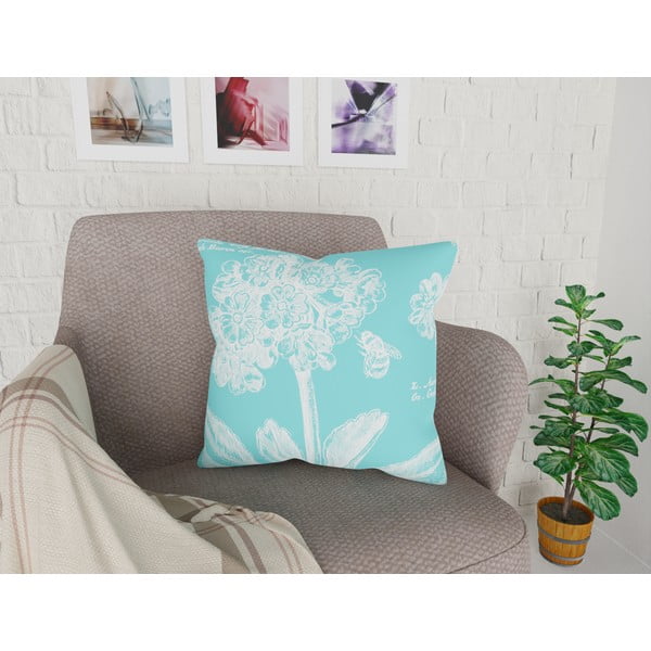 Turkio spalvos pagalvės užvalkalas Vitaus Panento, 43 x 43 cm-image-1