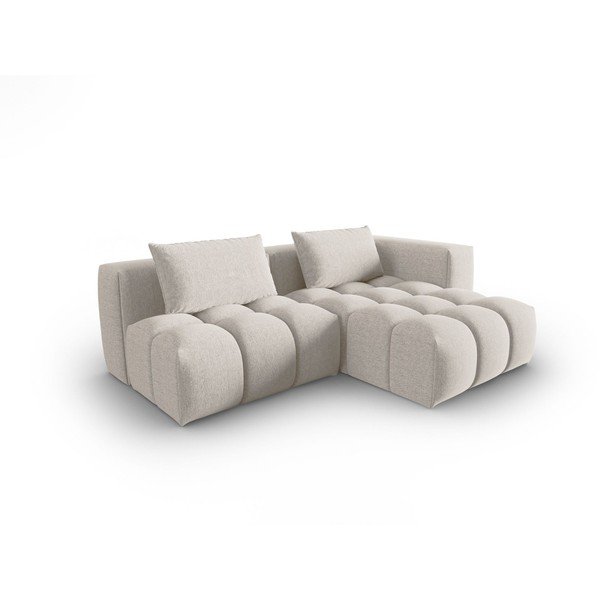 Smėlio spalvos kampinė sofa (su dešiniuoju kampu/su gultu) Verona – Cosmopolitan Design